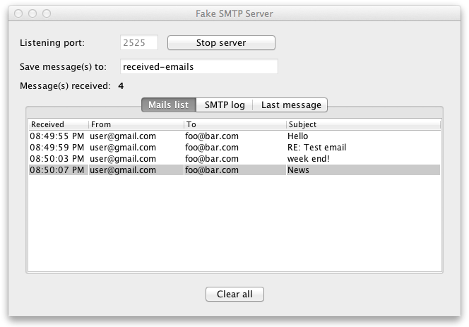 fakesmtp-email-testing