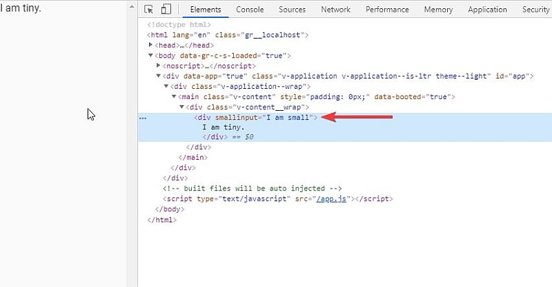 Non Prop Attributes in Vue Components