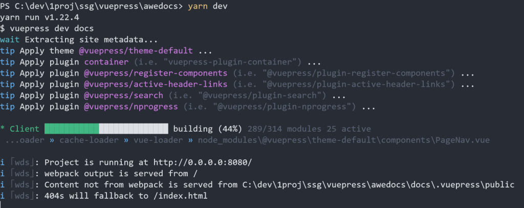 vuepress-dev-start